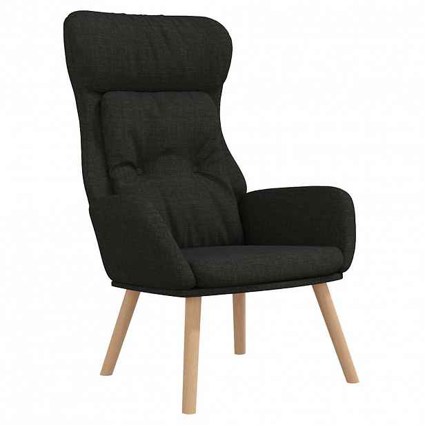 vidaXL Relaxační křeslo černé textil