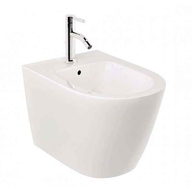 Kludi Resa R - Závěsný bidet, otvor pro baterii, lesklá bílá 23BIW0143
