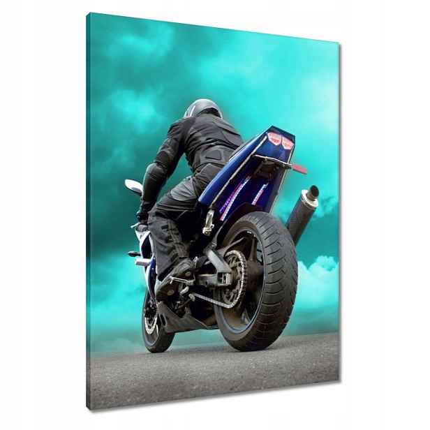 Obrazy 60x80 Modrý závodník