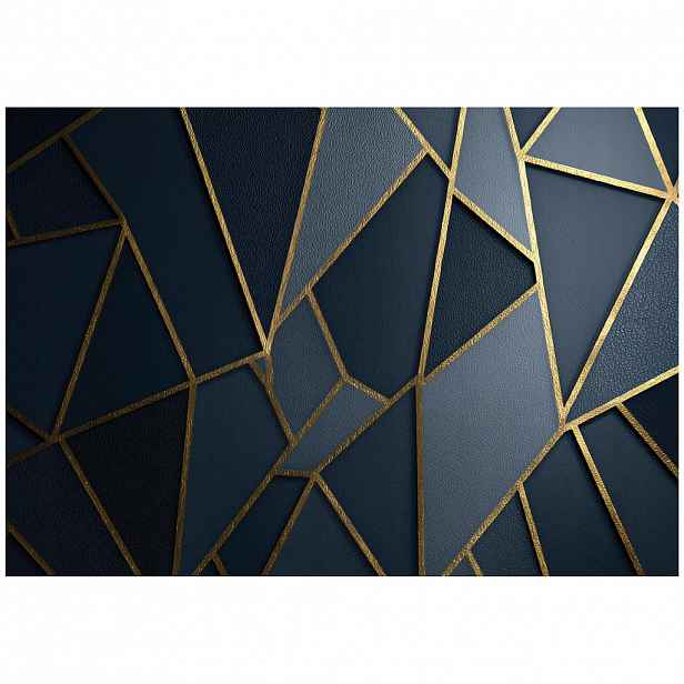 Wallarena ABSTRAKTNÍ geometrická fototapeta modrá 150x105 cm