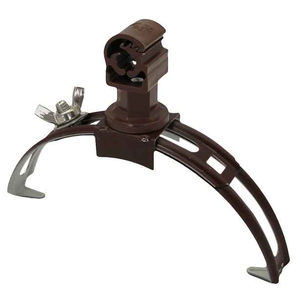 Podpěra vedení na hřebenáče Tremis PV 15smx FeZn hnědá 30 mm
