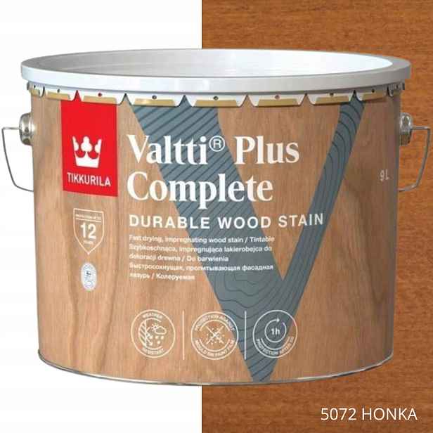 Tikkurila Lakovací Hmota Valtti Plus Complete 9L Barva 5072 Honka