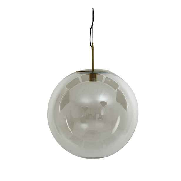 Závěsné svítidlo v bronzové barvě se skleněným stínidlem ø 48 cm Medina – Light & Living