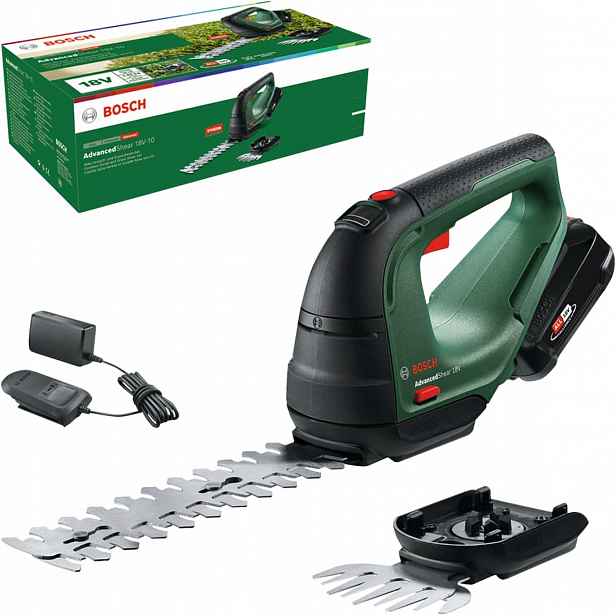Nůžky na trávy Bosch AdvancedShear 18V-10, na jedno nabití posečou až 85 m2