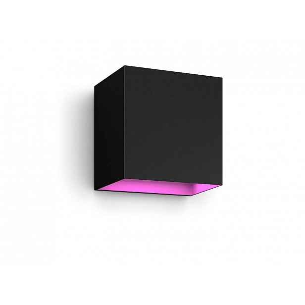 Philips Hue Resonate - Chytré nástěnné venkovní LED svítidlo, 12x12 cm, černá 929003553001