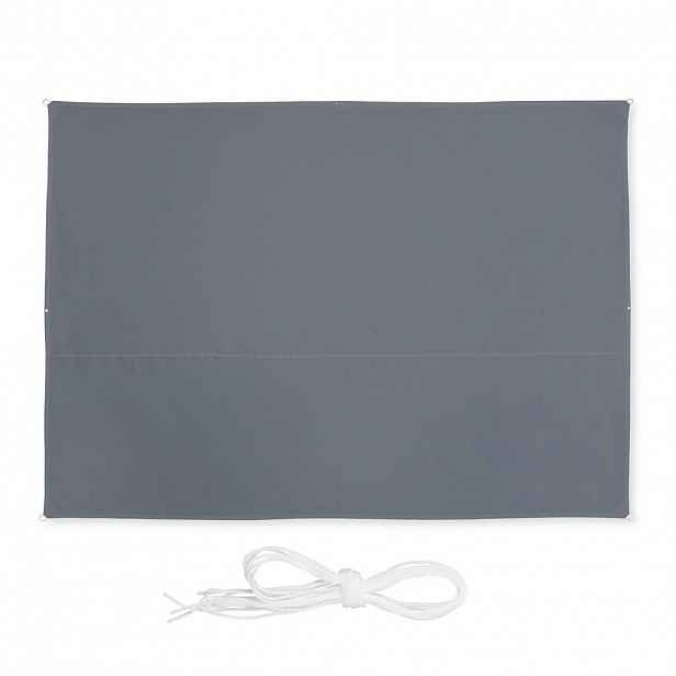 Relaxdays PLACHTA Šedá obdélníková polyester UV 30+ 2,5x3,5 m