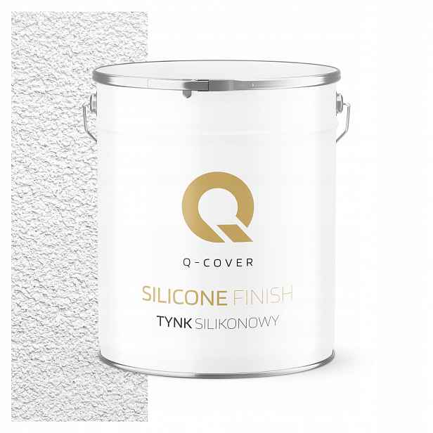 Strukturovaná fasádní omítka 1.0 mm Bílá Teplá F101 7 kg Hydrofobní fasáda