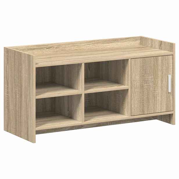 vidaXL Skříň na obuv Dub sonoma 100 x 39,5 x 51 cm Kompozitní dřevo