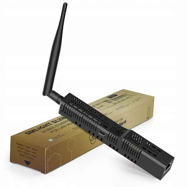 Adaptér SLZB-06p10U Brána Zigbee CC2674P10 Ethernet PoE Usb Lan Wifi pro Ha