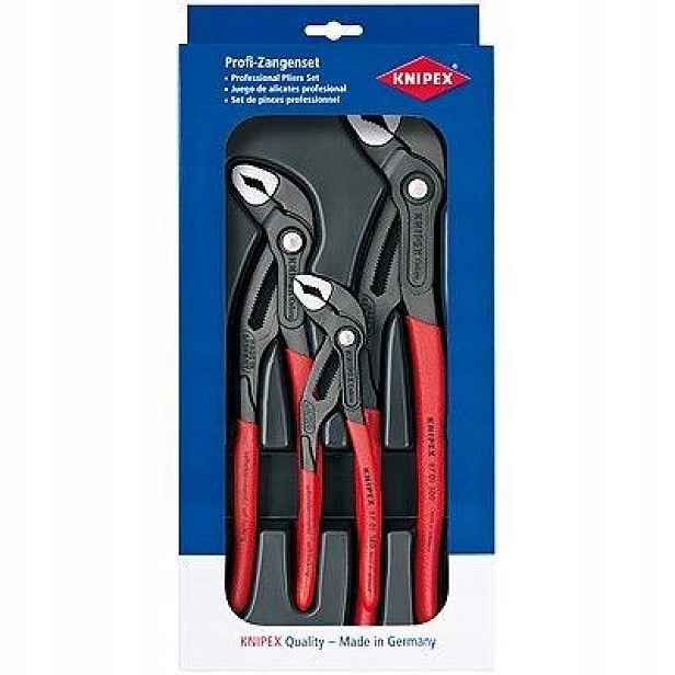 Knipex sada kleští Siko Cobra 180/250/300mm 002009V02 (obsahuje 8701180, 87