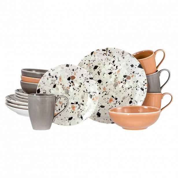 Creatable KOMBINOVANÁ SOUPRAVA Terrazzo Mix 16dílné