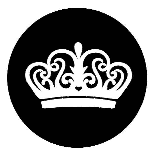 Označto Štítek, nálepka do dětského pokoje - Princezny, šperky Barva písma: Bílé na černém