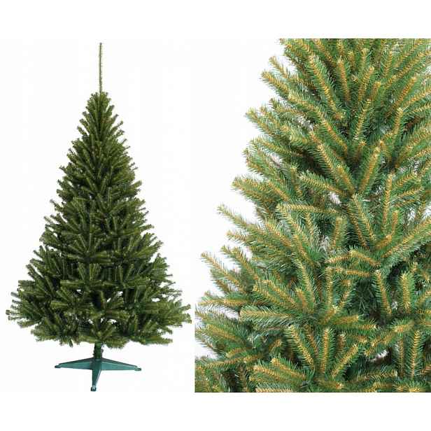 Umělý vánoční stromeček přírodní Smrk Zelený Hustý 240 cm, stojan