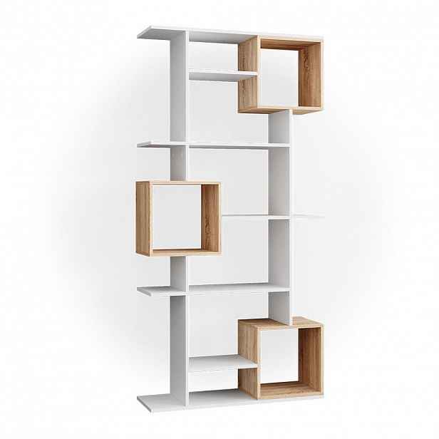Vicco DĚLICÍ STĚNA Cube Bílá/Sonoma 92 x 187.7 cm
