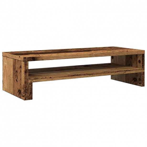 vidaXL Stojan na monitor old wood 54 x 22 x 15 cm kompozitní dřevo