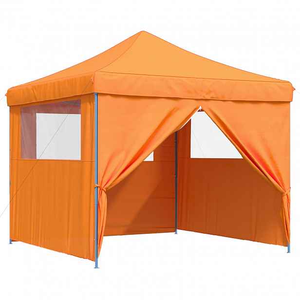 vidaXL Party Stan 292 x 292 x 315 cm Oranžová Oxford látka