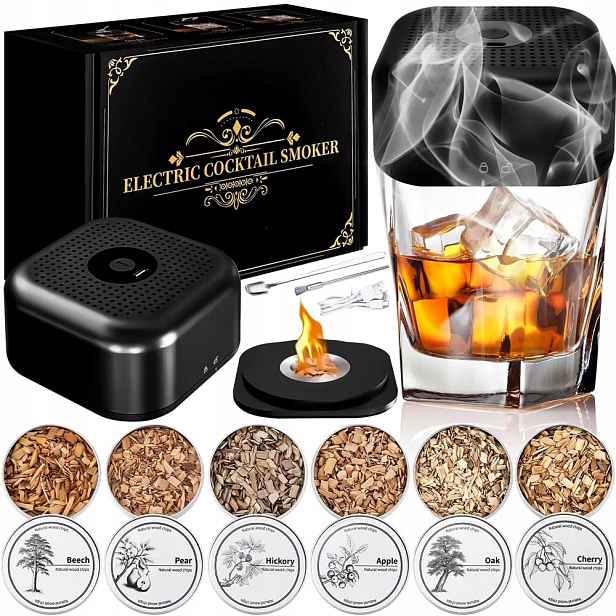 Elektrická Sada Na Uzení Whisky Smoker S Nástroji Na Nápoje