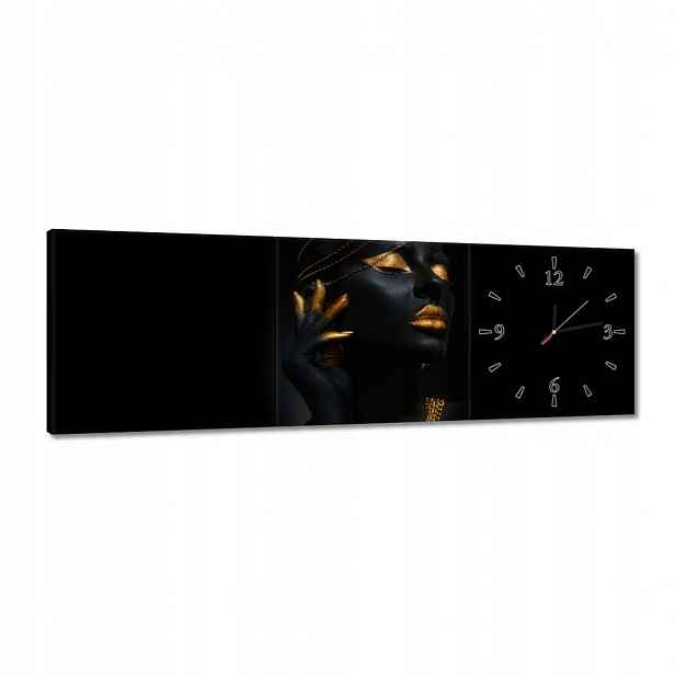 Hodiny 90x30 Zlatá aparace