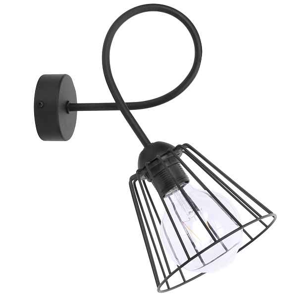 Kovová nástěnná lampa Loft ve dvou barvách Led