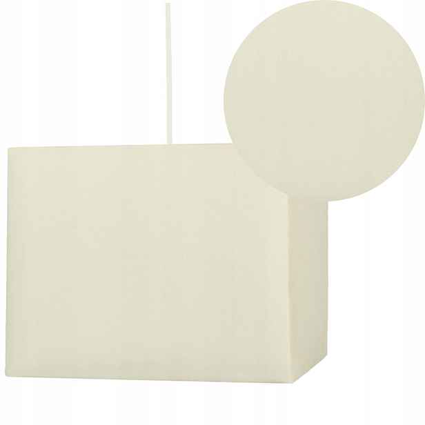 Pevná stropní závěsná lampa 1X60W E27 Krémová