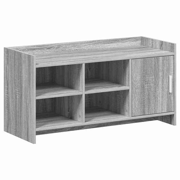 vidaXL Skříň na obuv Šedý Sonoma 100 x 39,5 x 51 cm Kompozitní dřevo