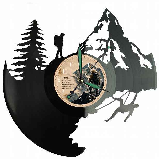 Lezení Nástěnné hodiny Vinylová deska Moderní dekorativní jako Dárek