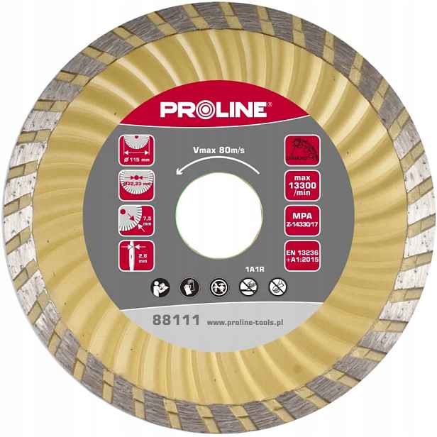 Diamantový kotouč Turbo (konstrukční materiály) 230x2,8x7,6x22,2 mm