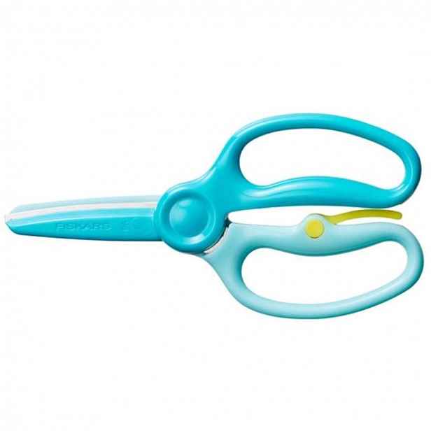 FISKARS - Dětské nůžky, pro praváky/leváky, délka 17 cm, modrá 1064068