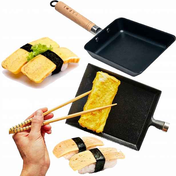 Pánev na omelety Tamago Tamagoyaki Nepřilnavý povrch 15 cm x 20 cm