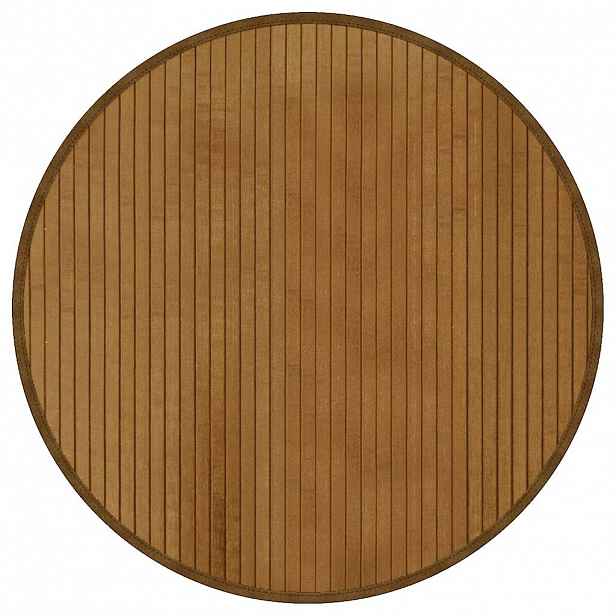 vidaXL Koberec kulatý hnědý 60 cm bambus