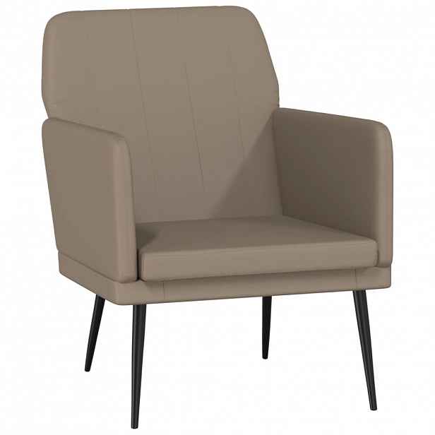 vidaXL Křeslo cappuccino 61 x 78 x 80 cm umělá kůže