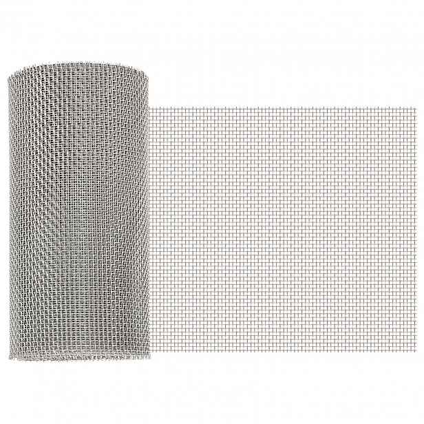 vidaXL Síťovina 20 x 200 cm 8 Mesh Nerezová ocel 201 Stříbrná