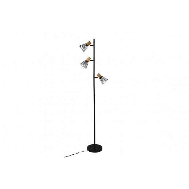 Černá stojací lampa ATTICUS
