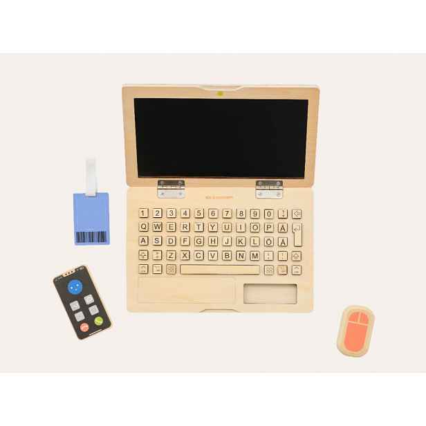 Kid's Concept Dřevěný notebook s příslušenstvím