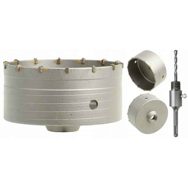 Korunkový Vrták Na Betonu 125 mm Adaptér SDS-plus 110 mm Fréza Korunka Vidiová