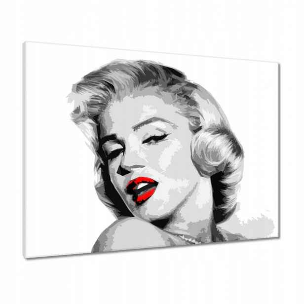 Obrazy 80x60 Marilyn červené rty