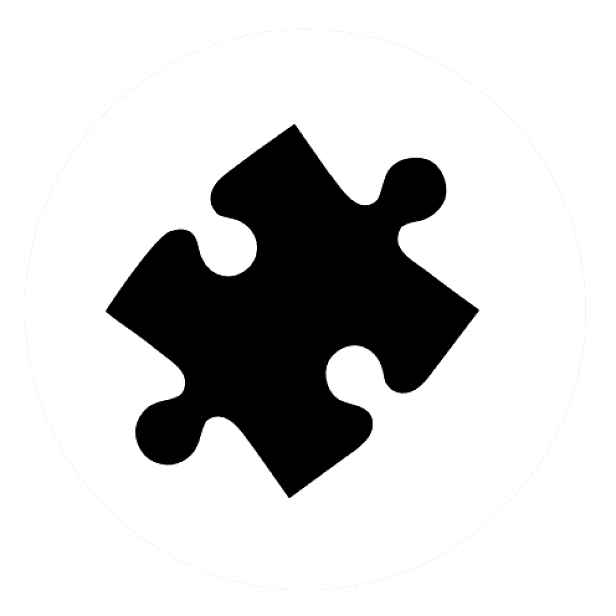 Označto Štítek, nálepka do dětského pokoje - Puzzle Barva písma: Černé na bílém