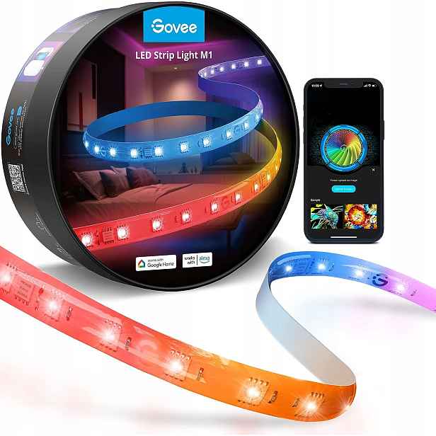 Rgbic Led Páska Synchronizace Hudby Ovládaná Aplikací Govee M1 5 M