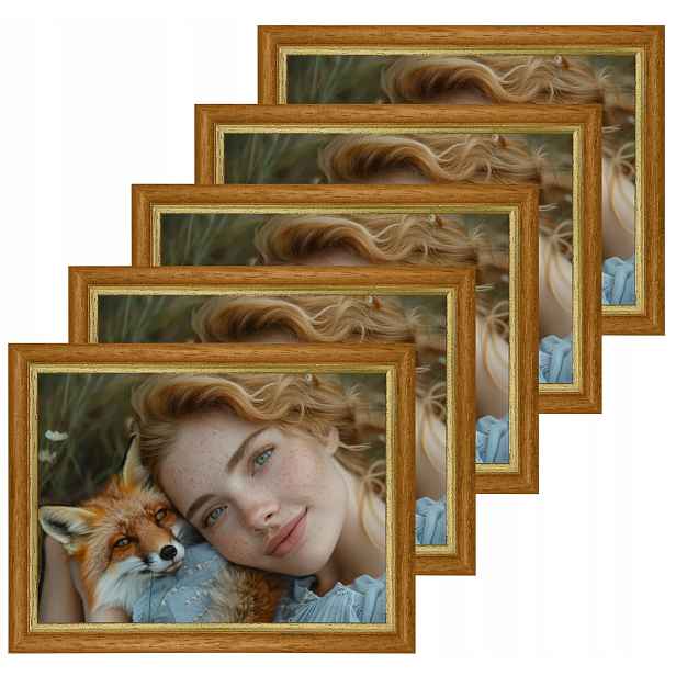 Sada 5 fotorámečků 21x29,7 Ola, exotické dřevo