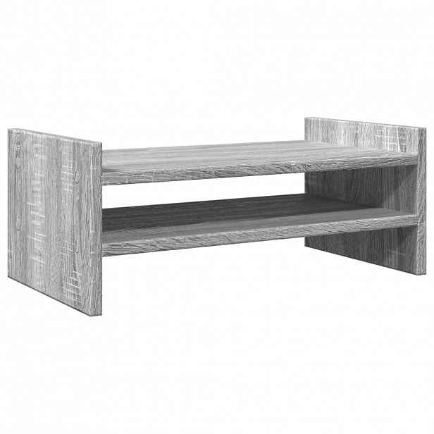 vidaXL Stojan na monitor šedý sonoma 50 x 27 x 20 cm kompozitní dřevo