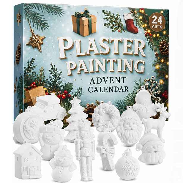Adventní Kalendář 2026 Na Malování 24 Figurek Sádrové Diy Magnety
