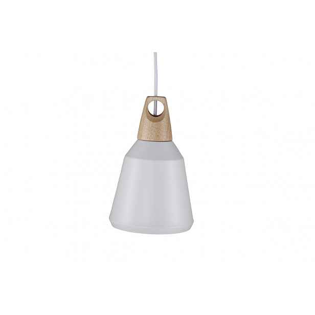 Bílá závěsná lampa NAO