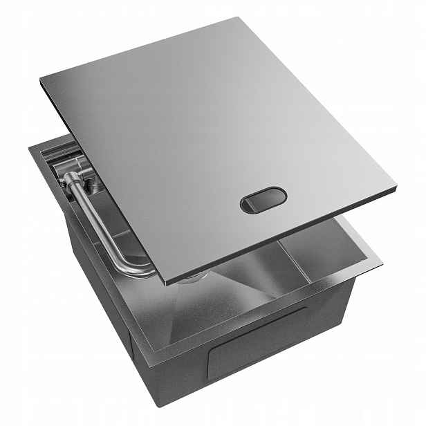 Dřez 40X50 CM Inox Jednokomorový Satén