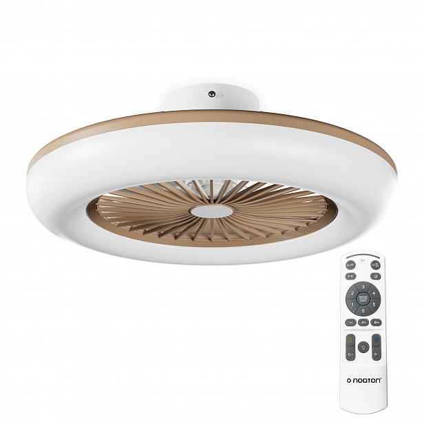 Noaton 11055G Callisto, zlatá, stropní ventilátor se světlem