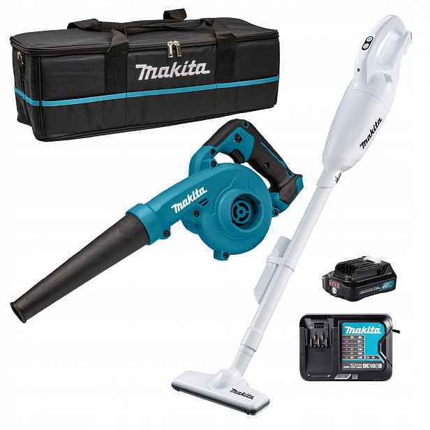 Sada Combo Makita CLX245SAX1 Cxt 12V (CL108FD+UB100D) 2Ah nabíječka taška
