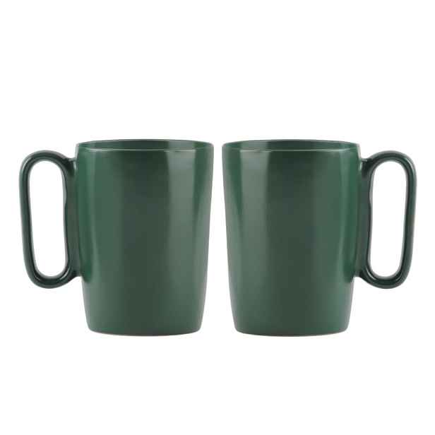 Tmavě zelené hrnky z kameniny v sadě 2 ks 250 ml Fuori – Vialli Design