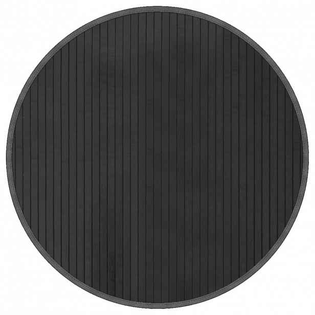 vidaXL Koberec kulatý šedý 60 cm bambus