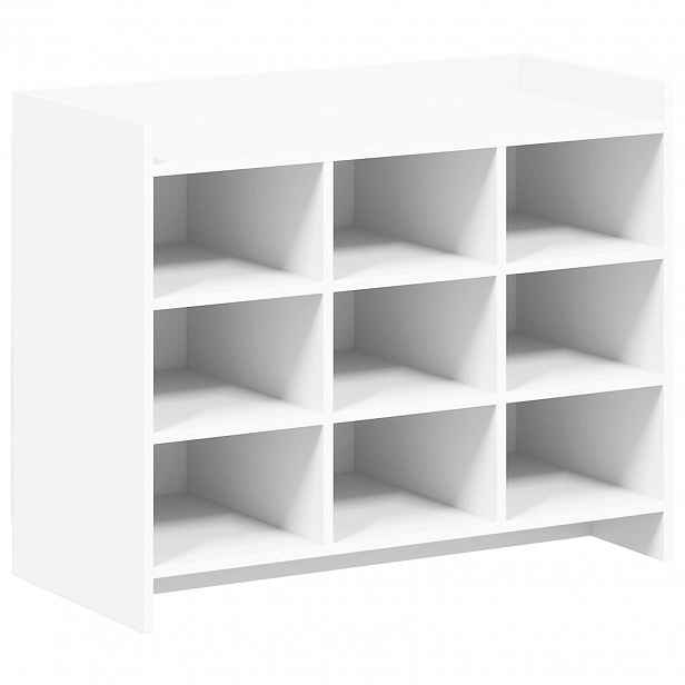 vidaXL Skříň na obuv Bílá 85 x 39,5 x 70 cm Kompozitní dřevo