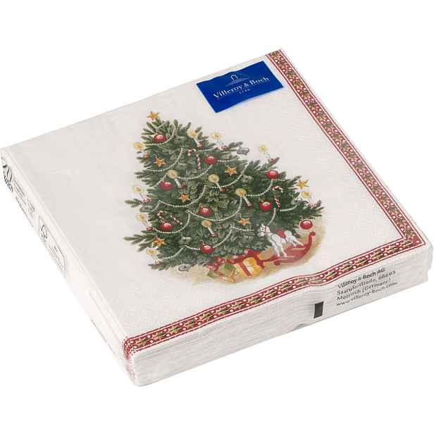 Villeroy & Boch Winter Specials vánoční ubrousky, stromeček, 25 x 25 cm