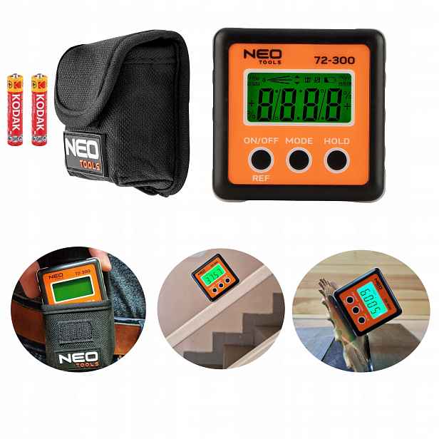 Digitální LCD 0.01° šikmý měřič Neo magnet baterie
